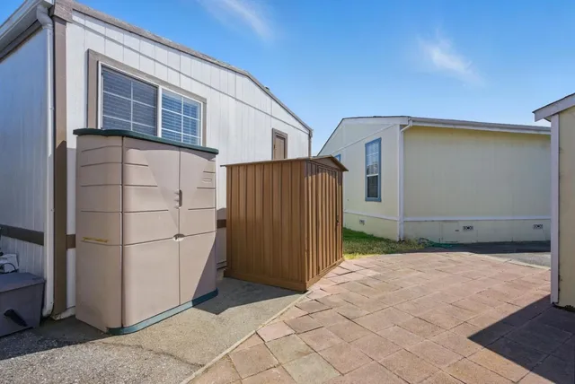 a backyard of a house