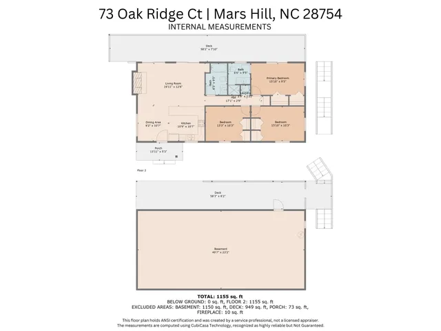 $460,000 | 73 Oak Ridge Court, Unit 698 & 699, Mars Hill, NC 28754