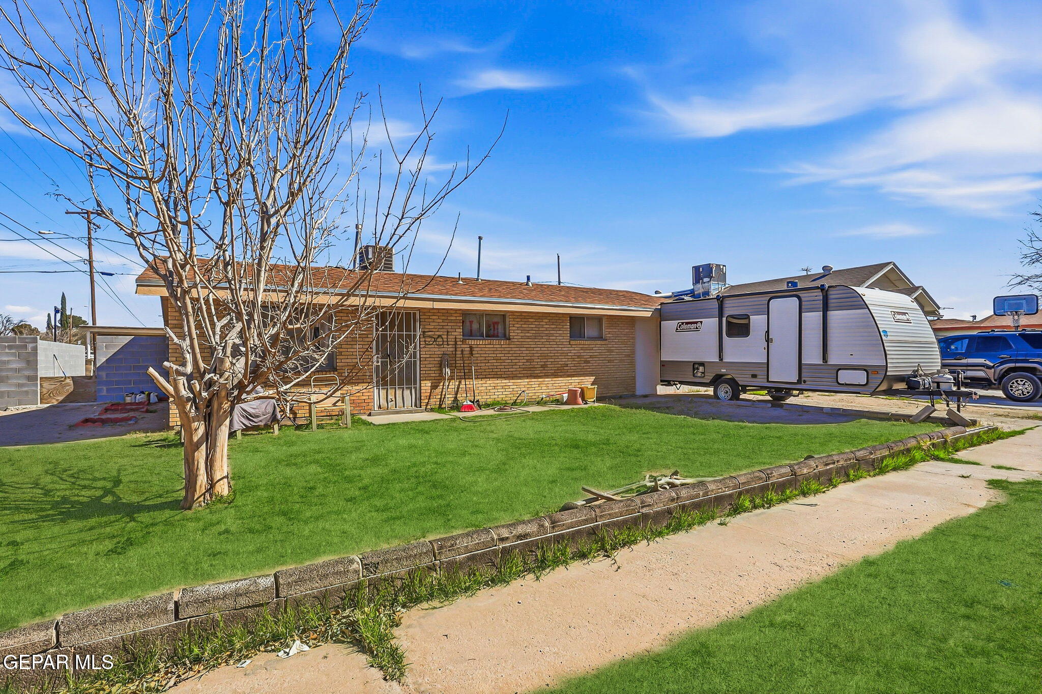 501 South 8th Street Anthony, TX 79821 - Photo 2 of 37 a view of a house with a back yard