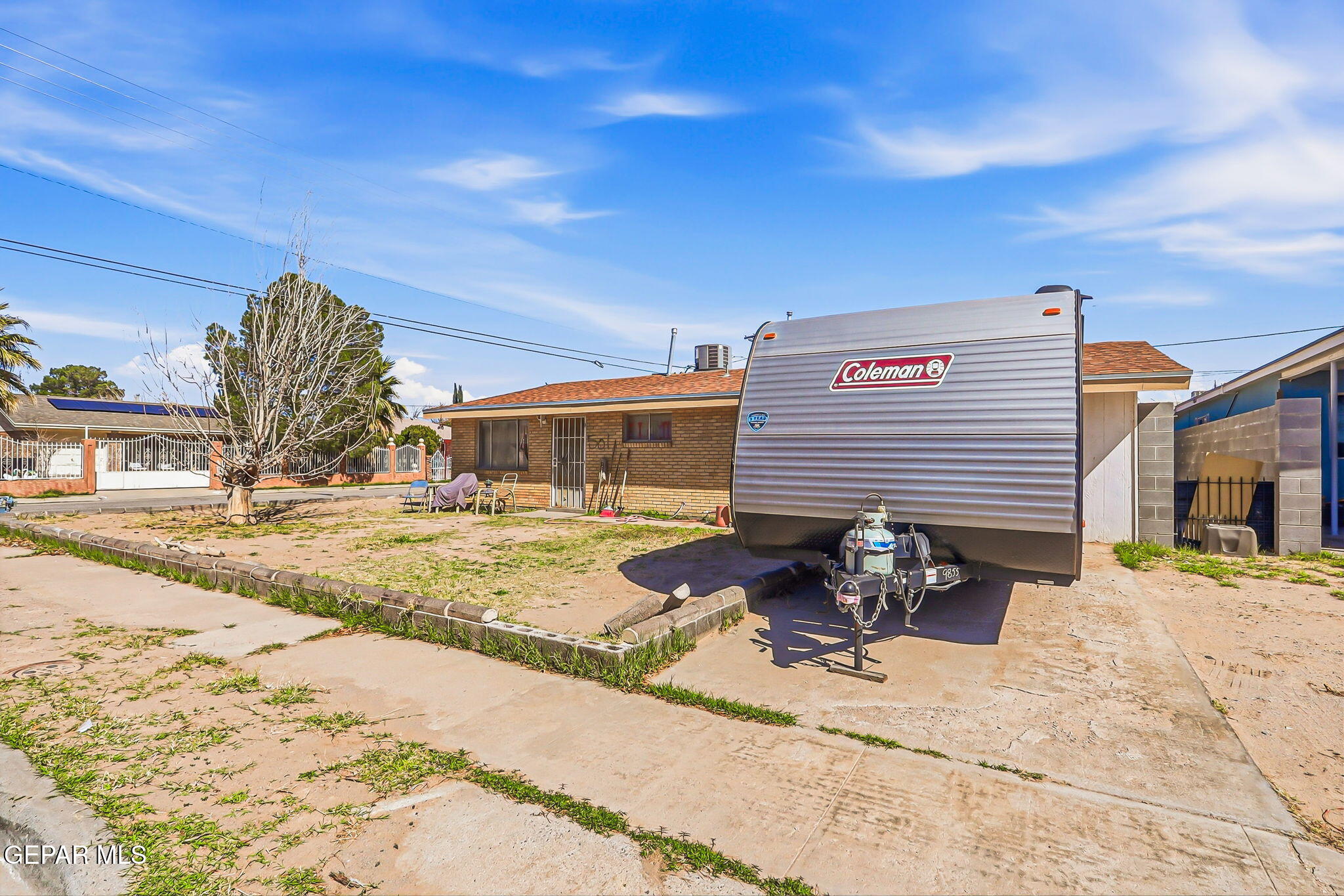 501 South 8th Street Anthony, TX 79821 - Photo 29 of 37 a view of a backyard with sitting area