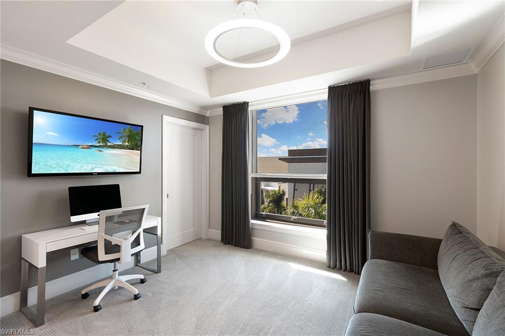 9123 Strada Place, Unit 7510 Naples, FL 34108 - Photo 19 of 38 Office featuring ornamental molding and carpet floors