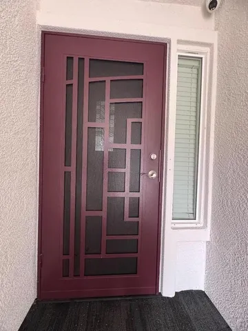 a view of front door