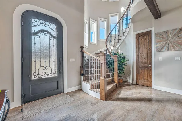 a view of front door with hallway