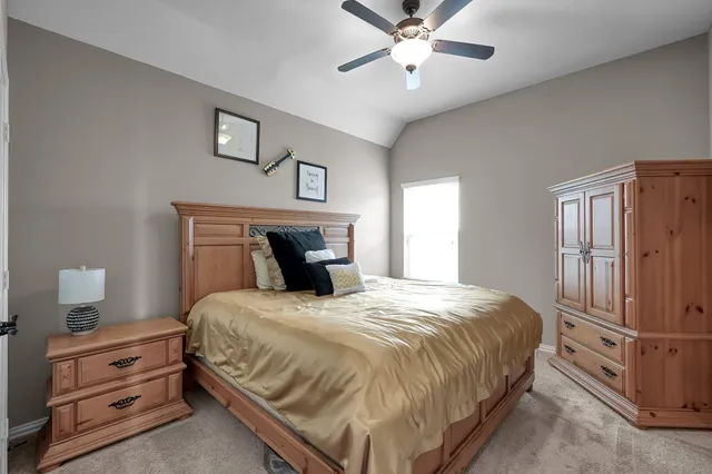 a room with furniture