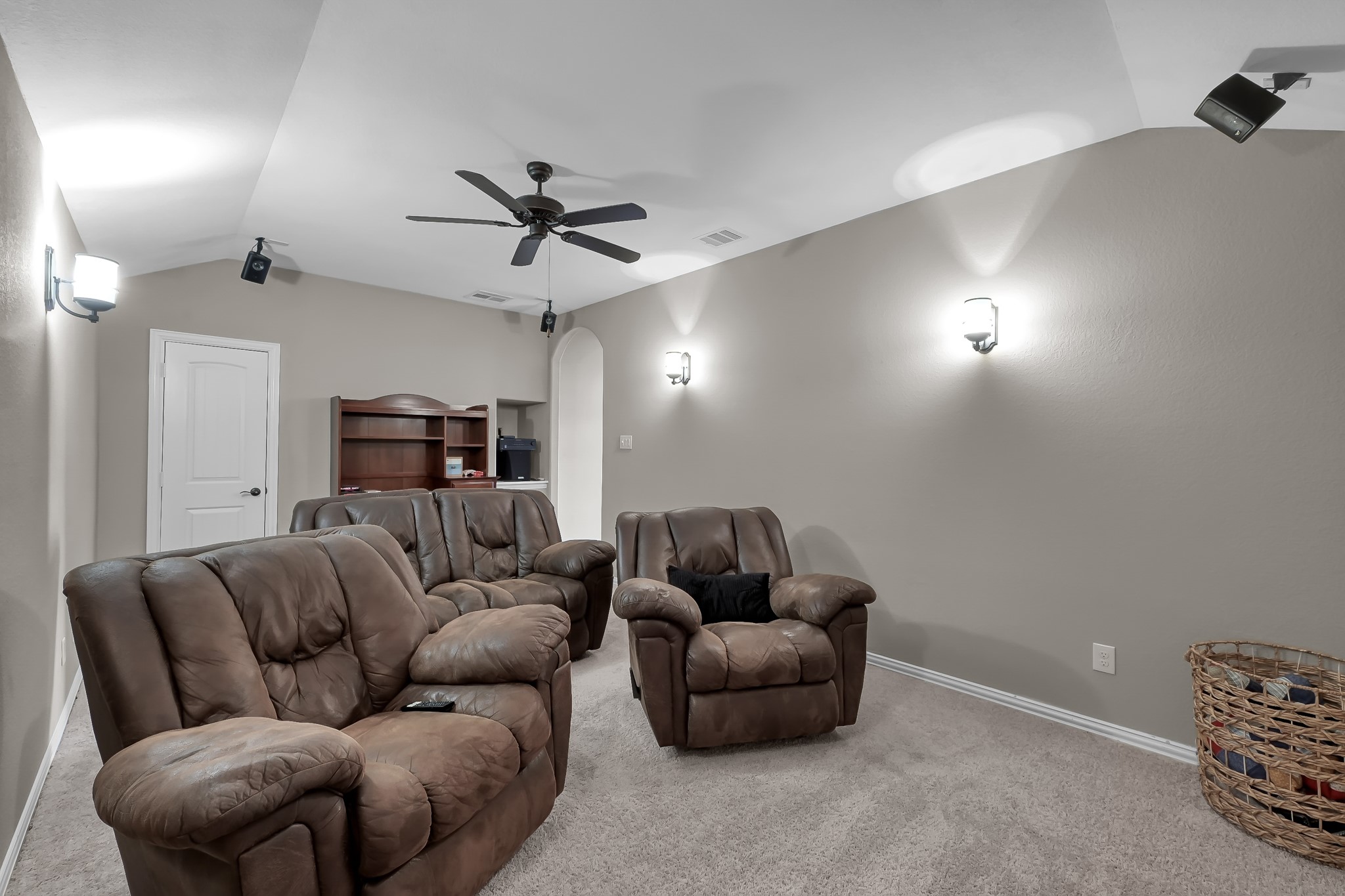 21926 Shamion Court Spring, TX 77379 - Photo 41 of 50 Media room upstairs is prewired for surround sound