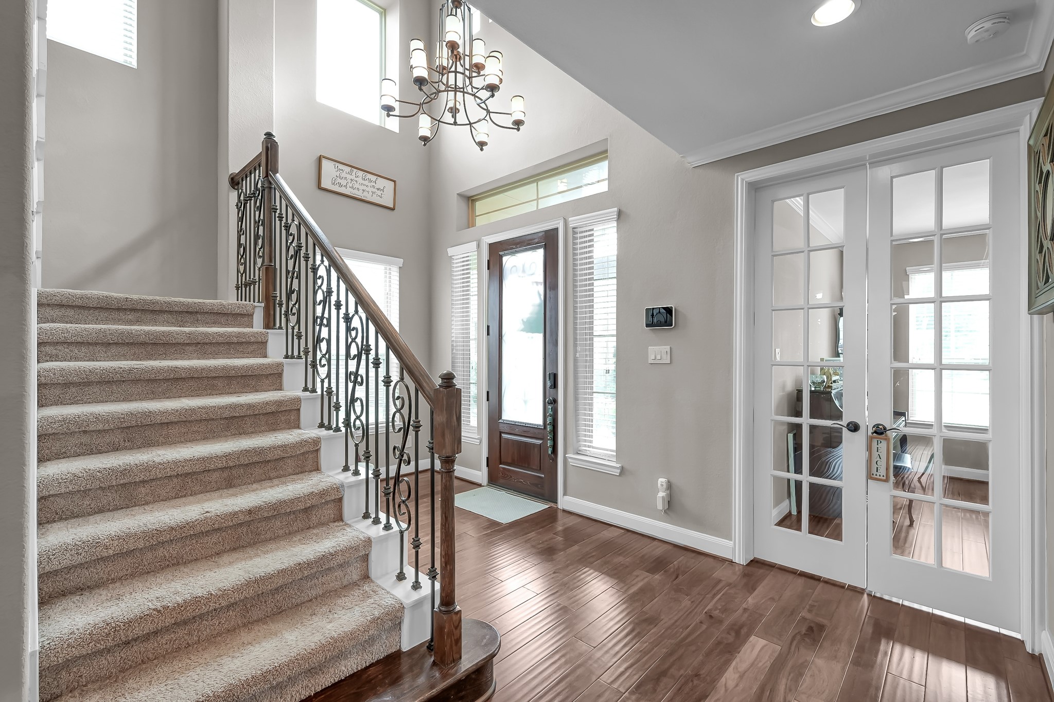 21926 Shamion Court Spring, TX 77379 - Photo 5 of 50 Glass pane double doors greet you at the study.
