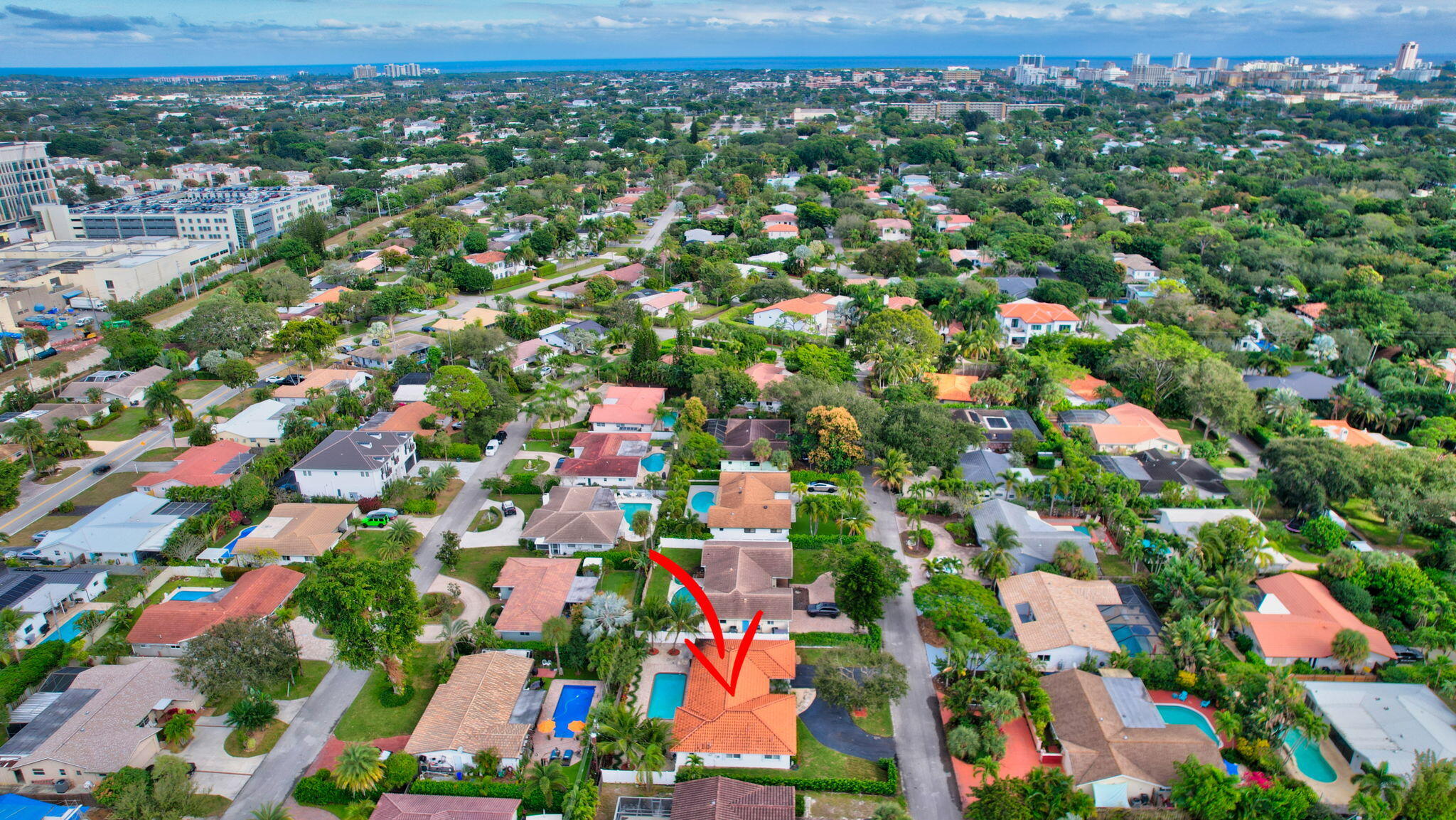 869 Northwest 6th Terrace Boca Raton, FL 33486 - Photo 43 of 45 Aerial View