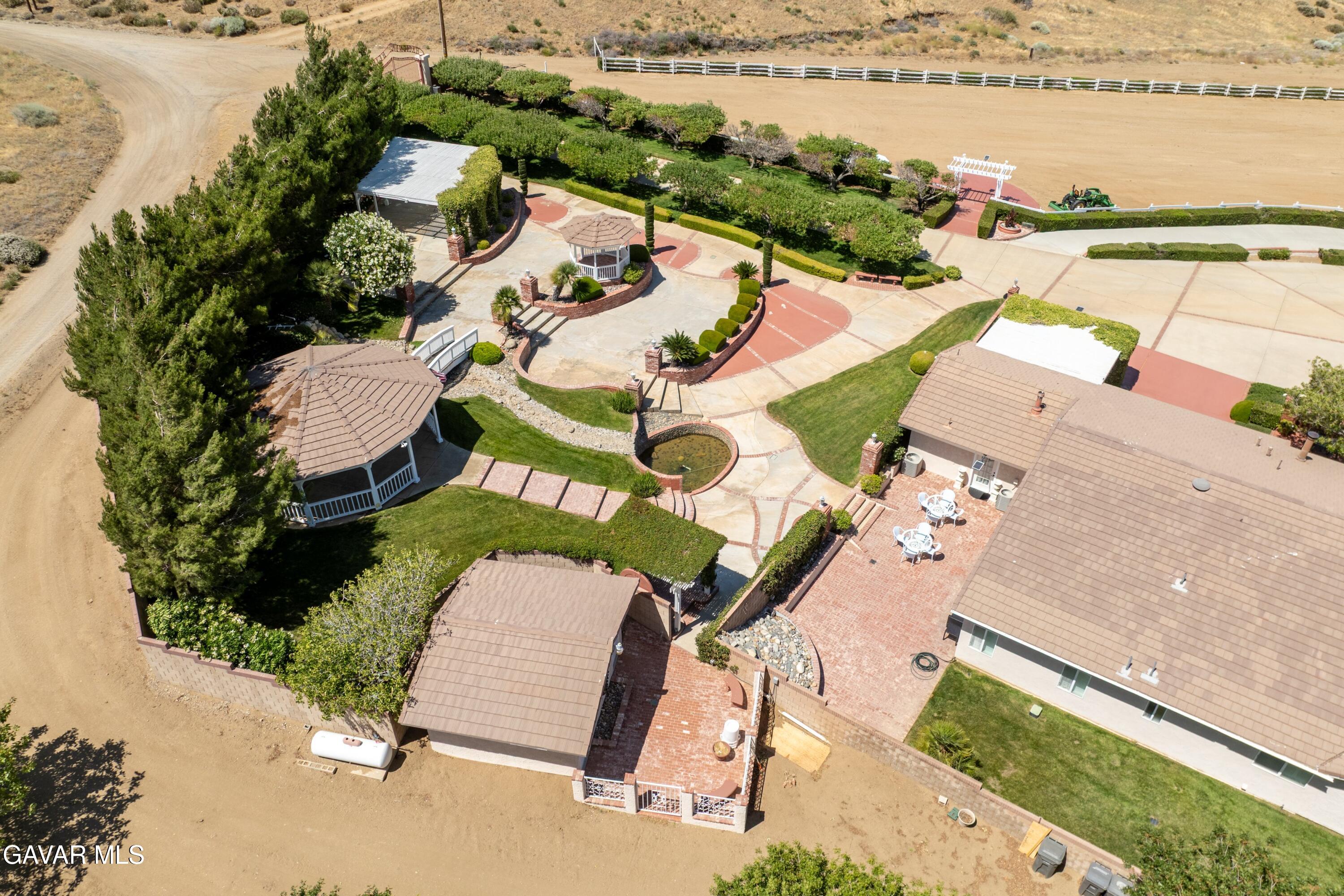 5801 Hacienda Ranch Road Palmdale, CA 93551 - Photo 43 of 69 an aerial view of a house with a ocean view