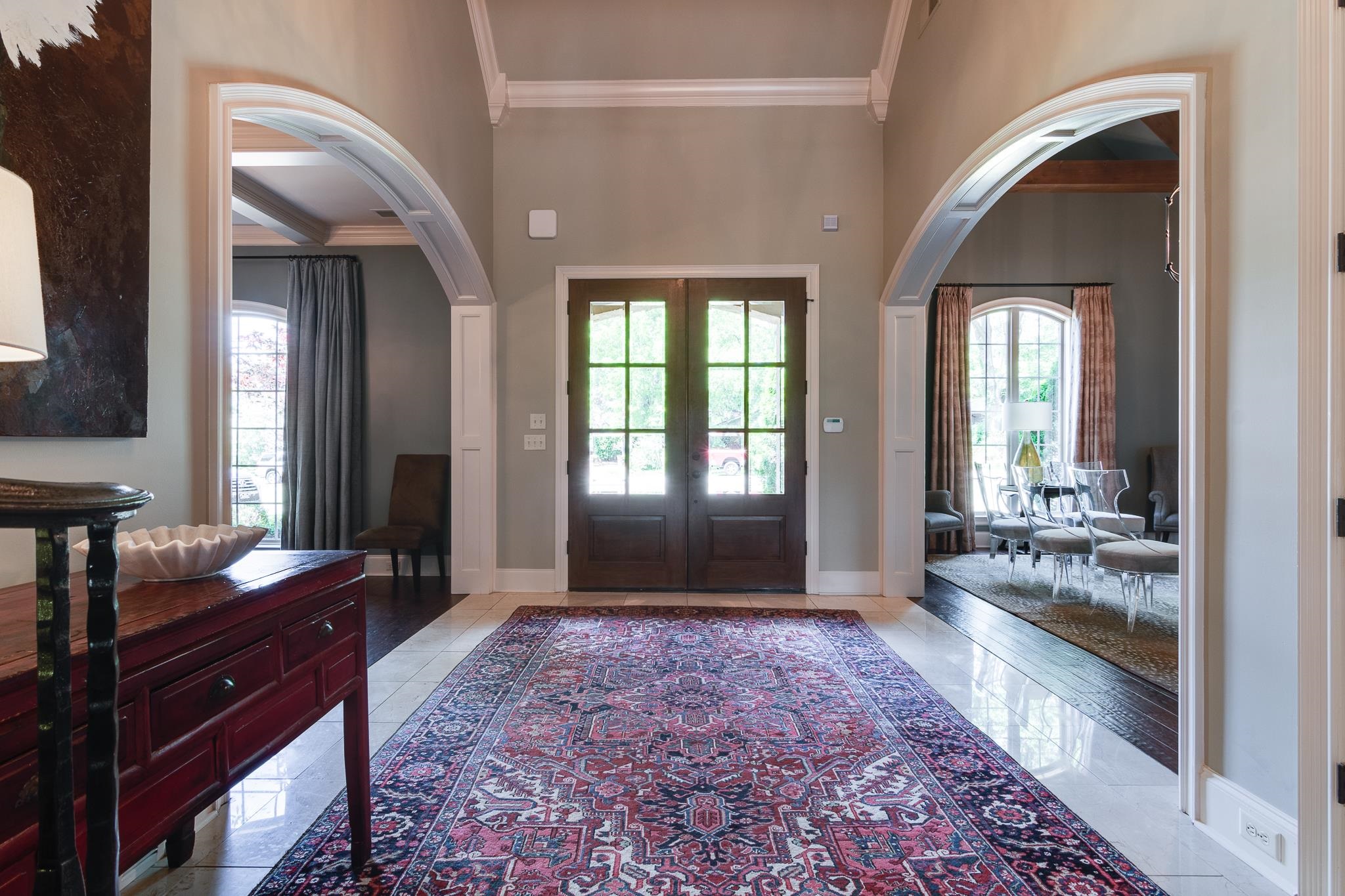 5245 Cole Road Memphis, TN 38120 - Photo 3 of 25 a view of a room with a fireplace windows and couches