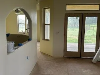 a view of entry way with wooden floor