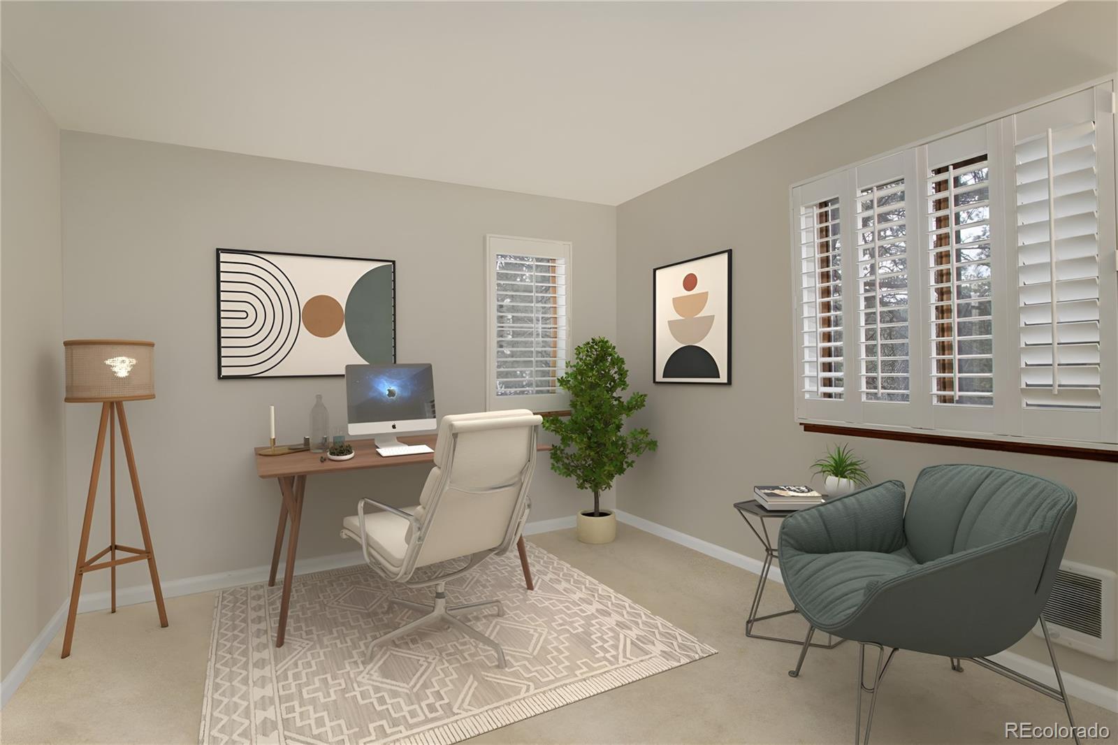 6997 South Columbine Road Evergreen, CO 80439 - Photo 18 of 40 a work room with furniture and a window