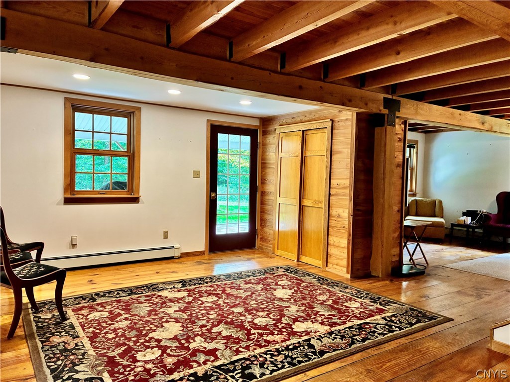 2676 County Rte 22 Orwell, NY 13144 - Photo 15 of 32 Exposed ceiling beams and rich wood floors create