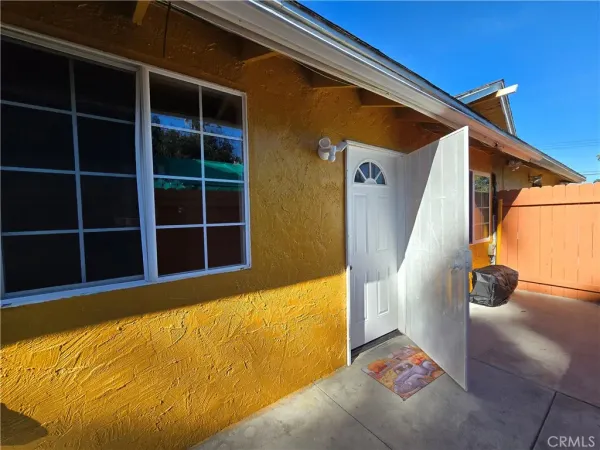 a view of front door
