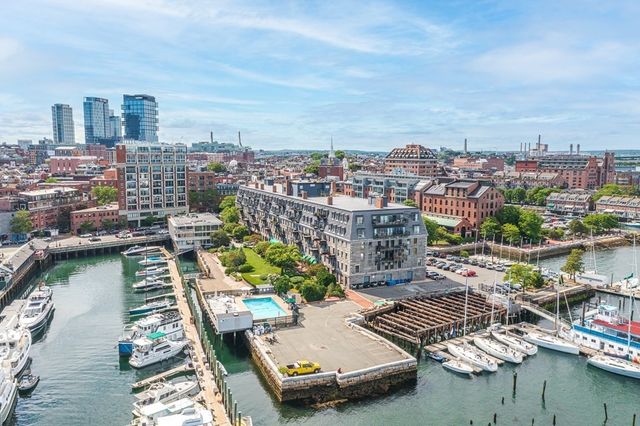 a view of a city with tall buildings