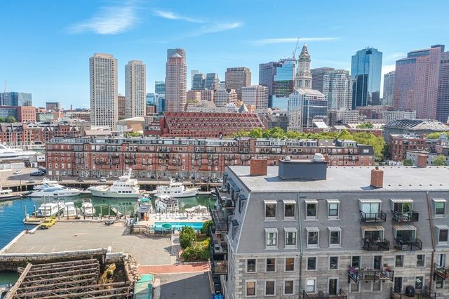 a view of a city with tall buildings