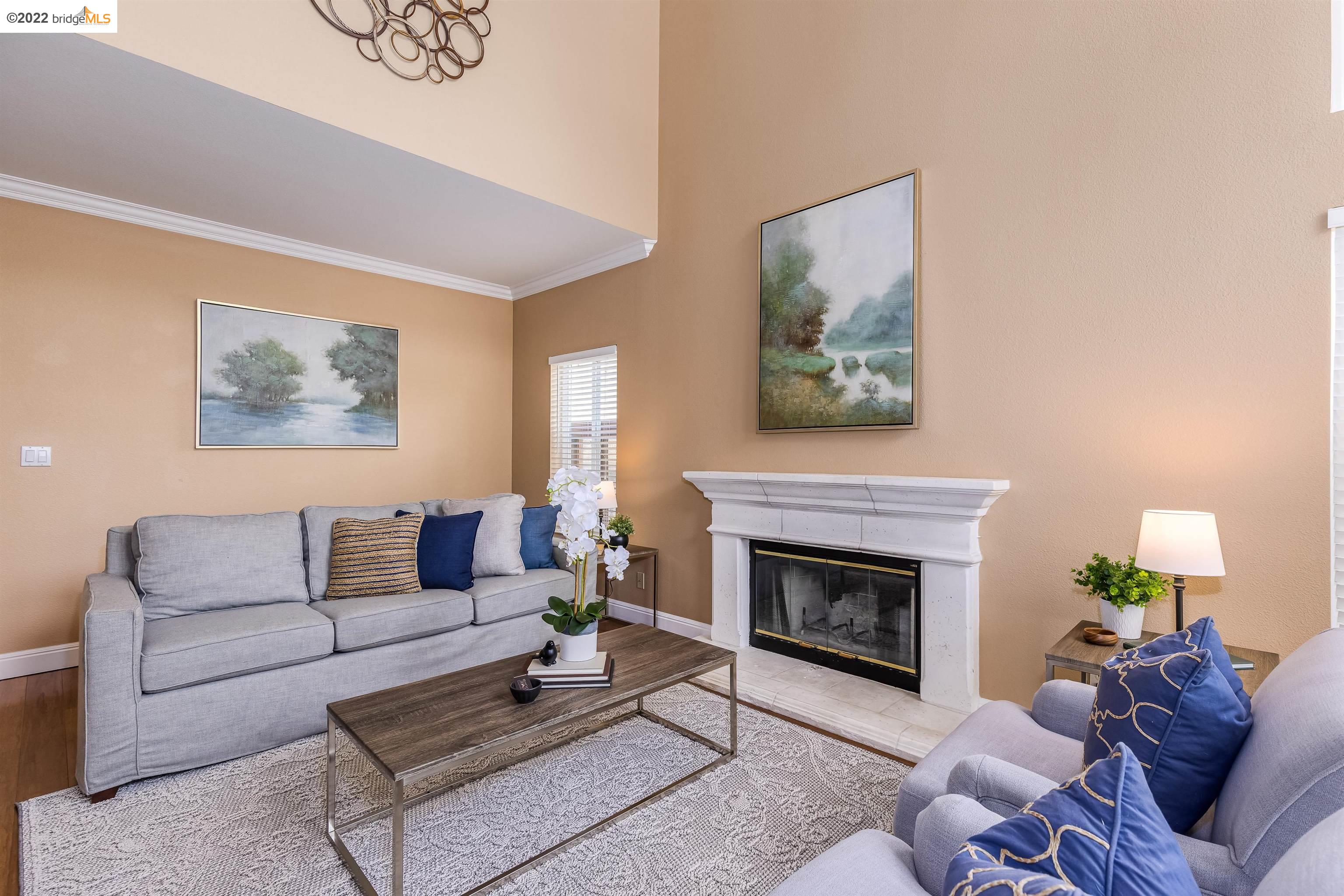 Undisclosed Address Concord, CA 94521 - Photo 15 of 47 a living room with furniture and a fireplace