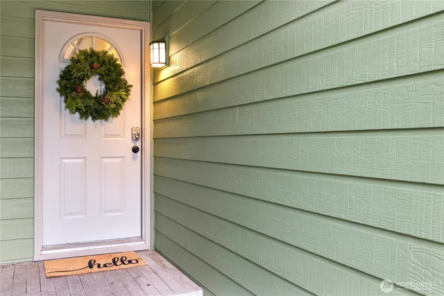 a view of front door
