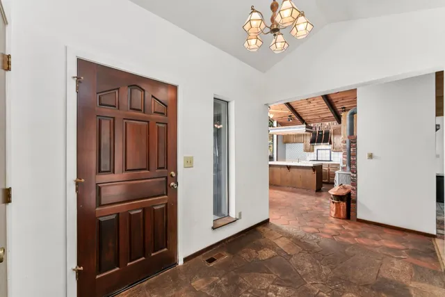 a view of a room with chairs