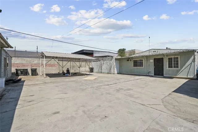 a view of a house with a patio