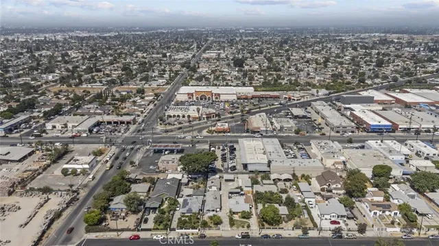 an aerial view of a city