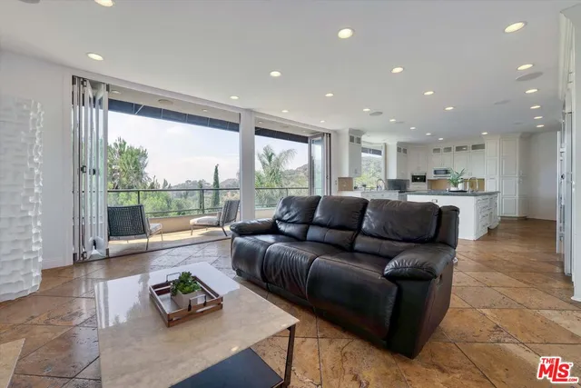 a kitchen with granite countertop lots of counter top space