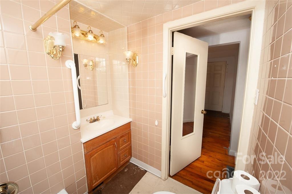 105 Smith Graveyard Road Asheville, NC 28806 - Photo 13 of 16 a bathroom with a sink a toilet and shower
