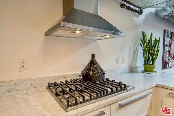 a close up of a stove top oven sitting on a counter