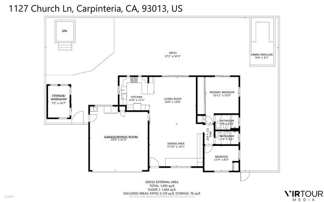$1,465,000 | 1127 Church Lane, Carpinteria, CA 93013