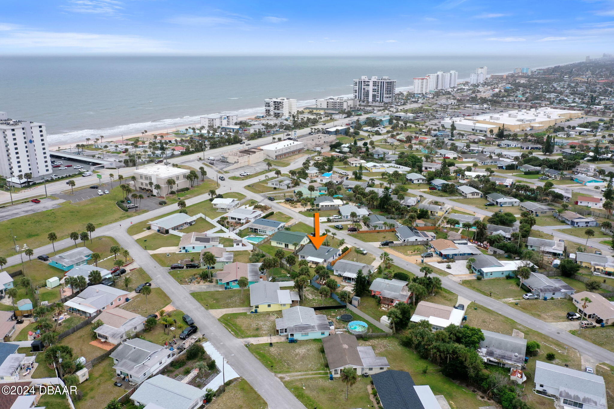 9 Palm Drive Ormond Beach, FL 32176 - Photo 46 of 47 an aerial view of residential houses with city view