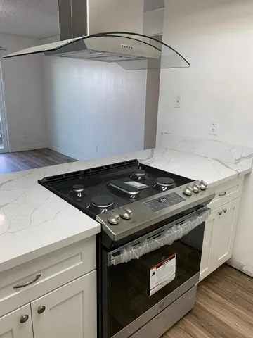 a close view of stove top oven