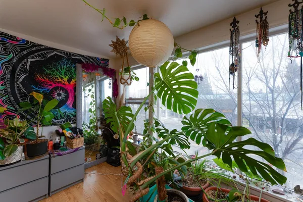 a bathroom with a tub and shower