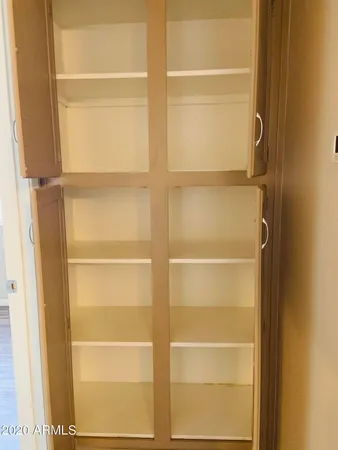 a view of a room with door
