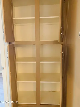 a view of a room with door
