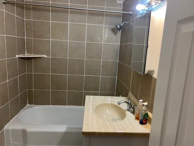 a view of a bathroom
