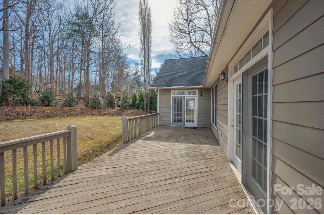 523 Shepherds Creek Circle Rutherfordton, NC 28139 - Photo 7 of 31 a view of balcony with wooden floor and fence