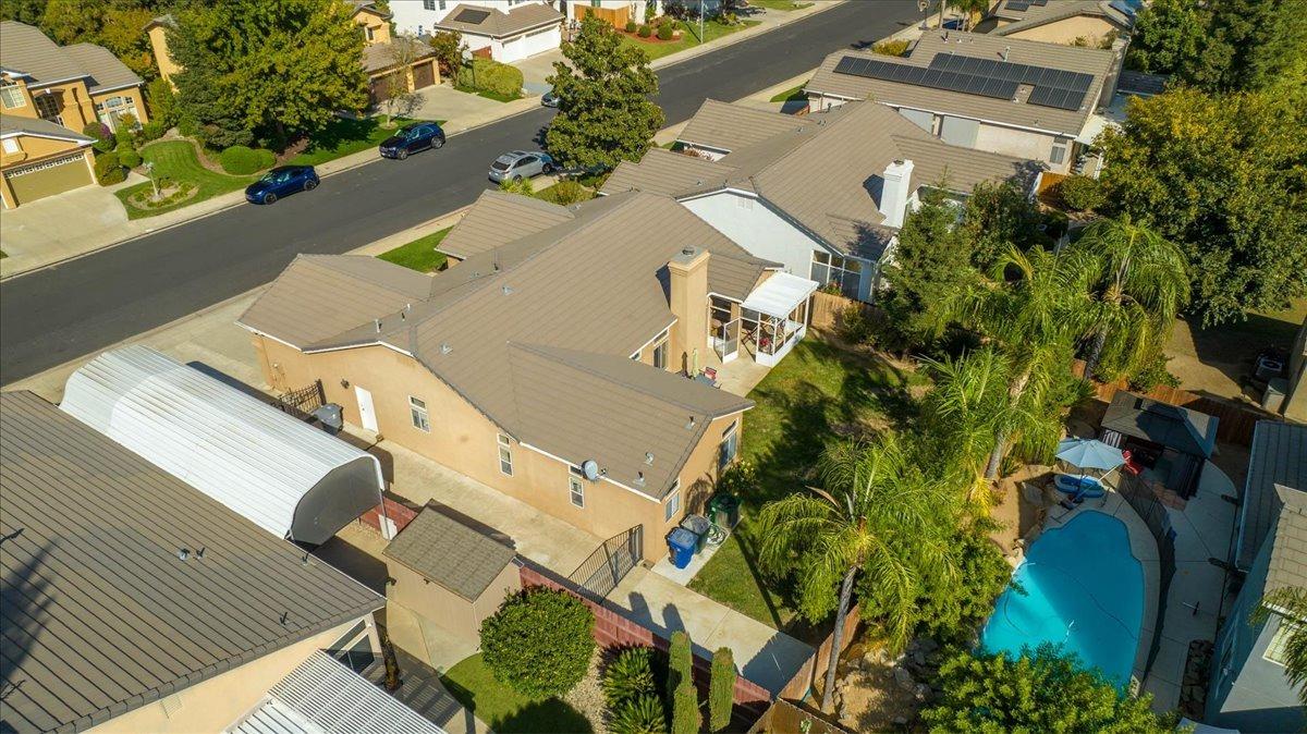 2474 Twain Avenue Clovis, CA 93611 - Photo 46 of 55 an aerial view of a house with a yard