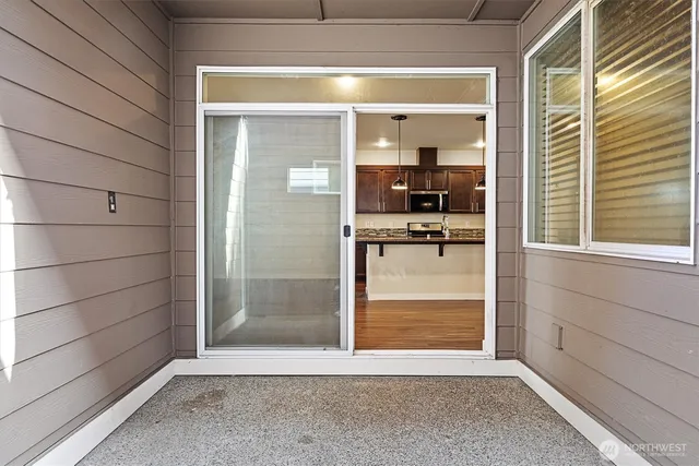 a view of front door