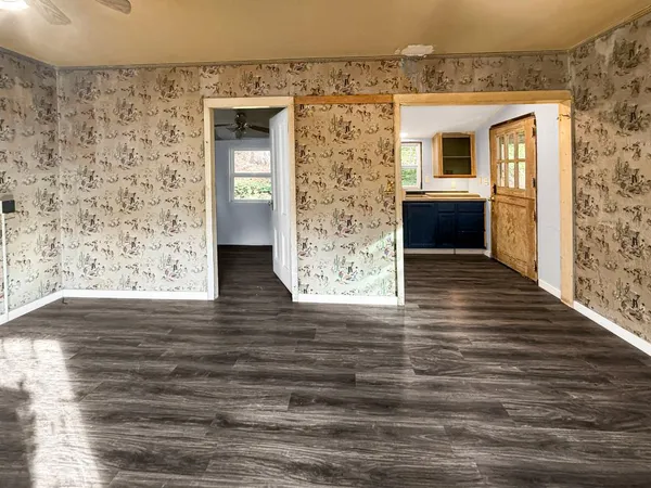 a view of front door of house