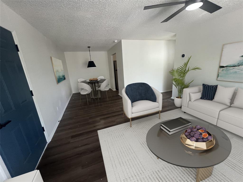 4639 Williams Road, Unit 113 Benbrook, TX 76116 - Photo 2 of 13 a living room with furniture and wooden floor