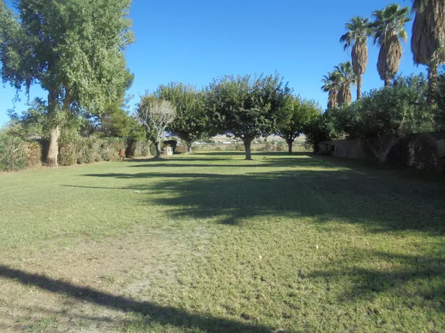 a view of an ocean and a yard