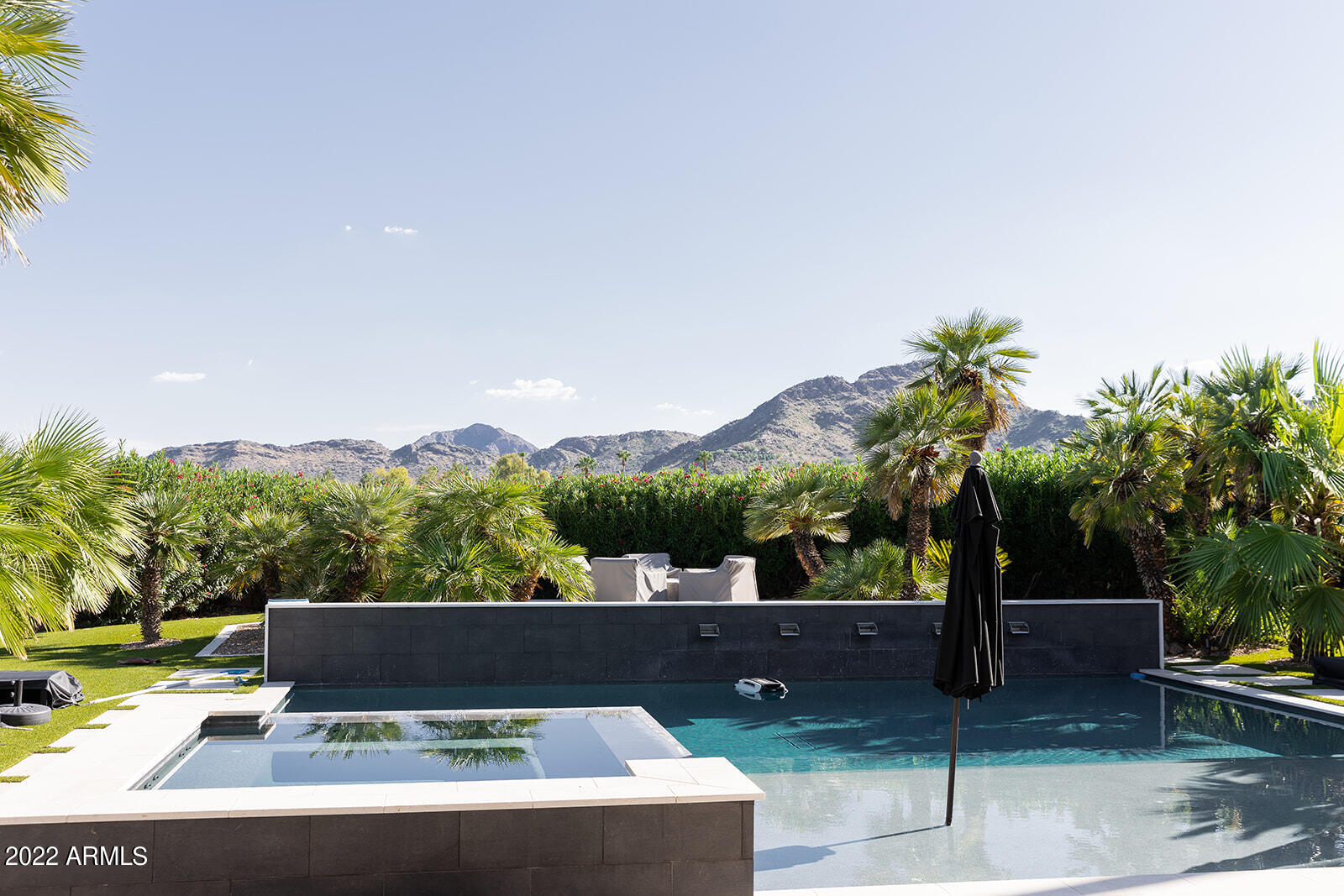 6271 East Horseshoe Road Paradise Valley, AZ 85253 - Photo 14 of 16 a view of a terrace with a yard