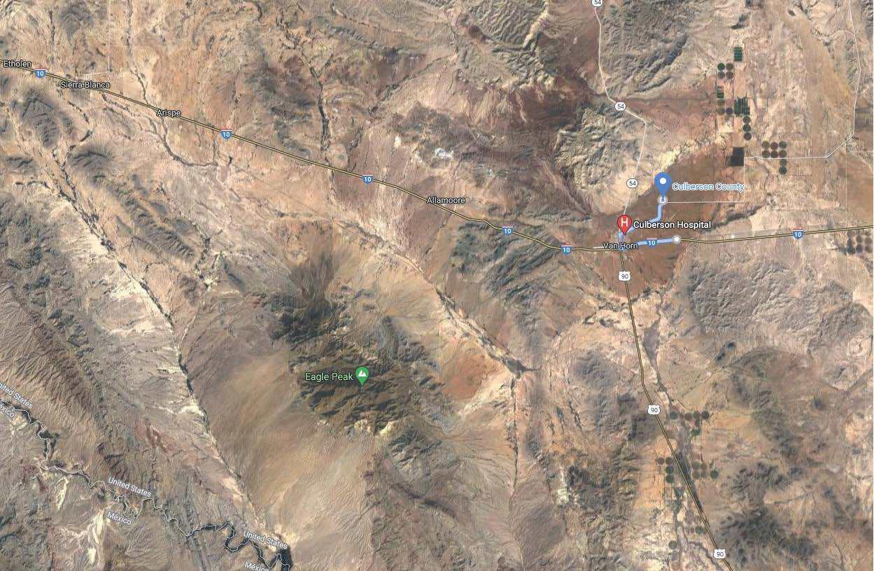 Ab 6487 Blk 65 T8 Sur 32 Road Van Horn, TX 79855 - Photo 2 of 6 Aerial Of Hospital Location