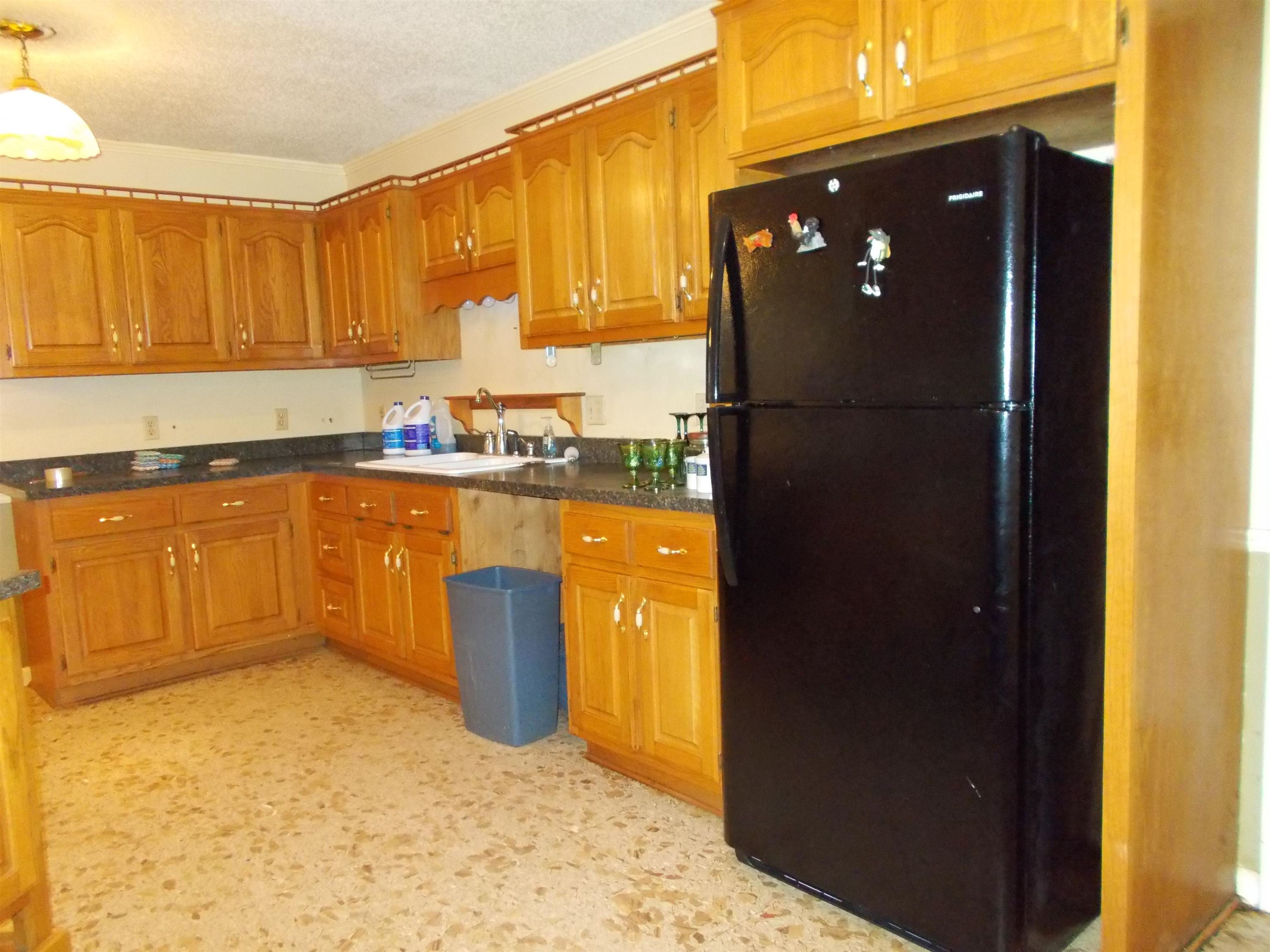 1058 Thumb Road Henning, TN 38041 - Photo 8 of 25 a kitchen with a refrigerator and a sink