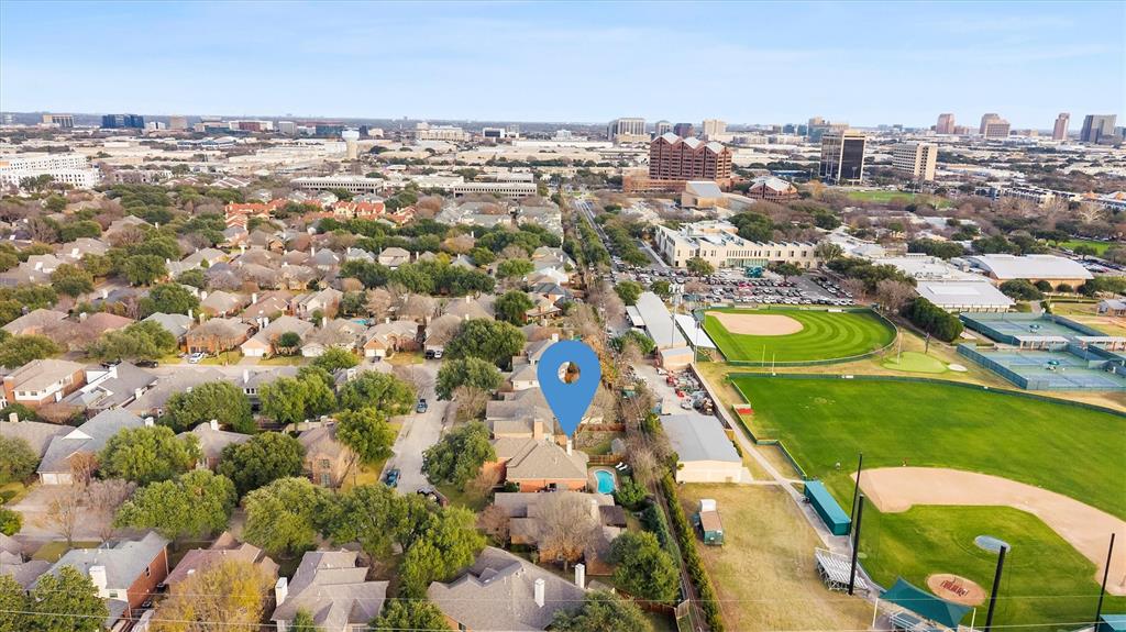 4008 Sherry Lane Addison, TX 75001 - Photo 34 of 39 an aerial view of residential houses with outdoor space