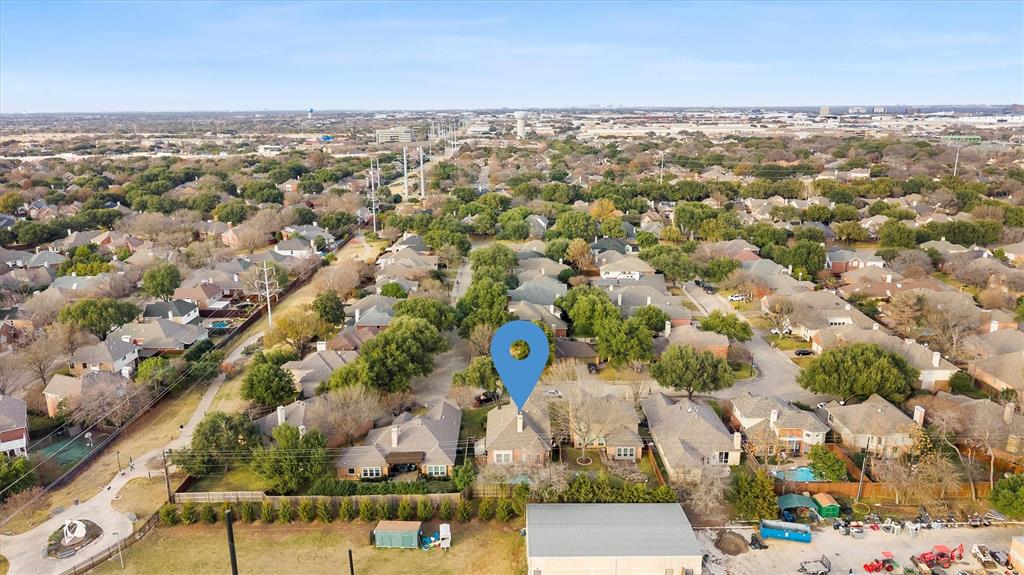 4008 Sherry Lane Addison, TX 75001 - Photo 36 of 39 an aerial view of a city with lots of residential buildings