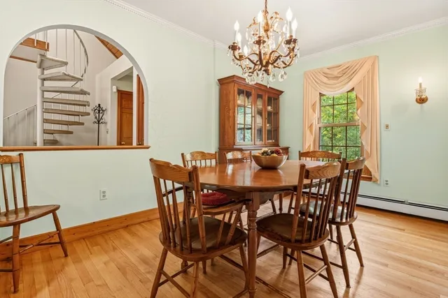 a living room with furniture and windows