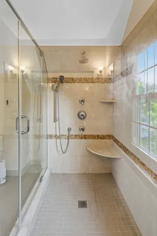 a workspace with wooden floor and a cabinet