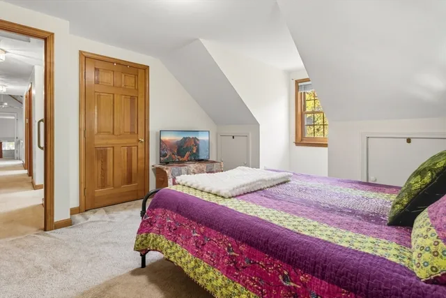 a room with furniture and a table