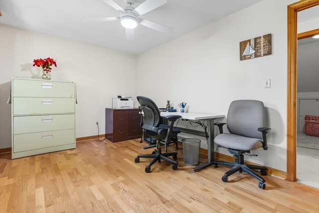 a view of a small house in the back yard