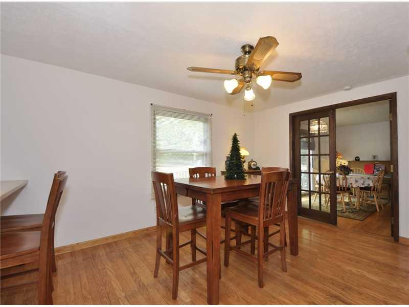 2745 Cole Road Wexford, PA 15090 - Photo 6 of 20 Dining Room. Dining Room with hardwood floors, ceiling fan and French doors opening to LR?GR.